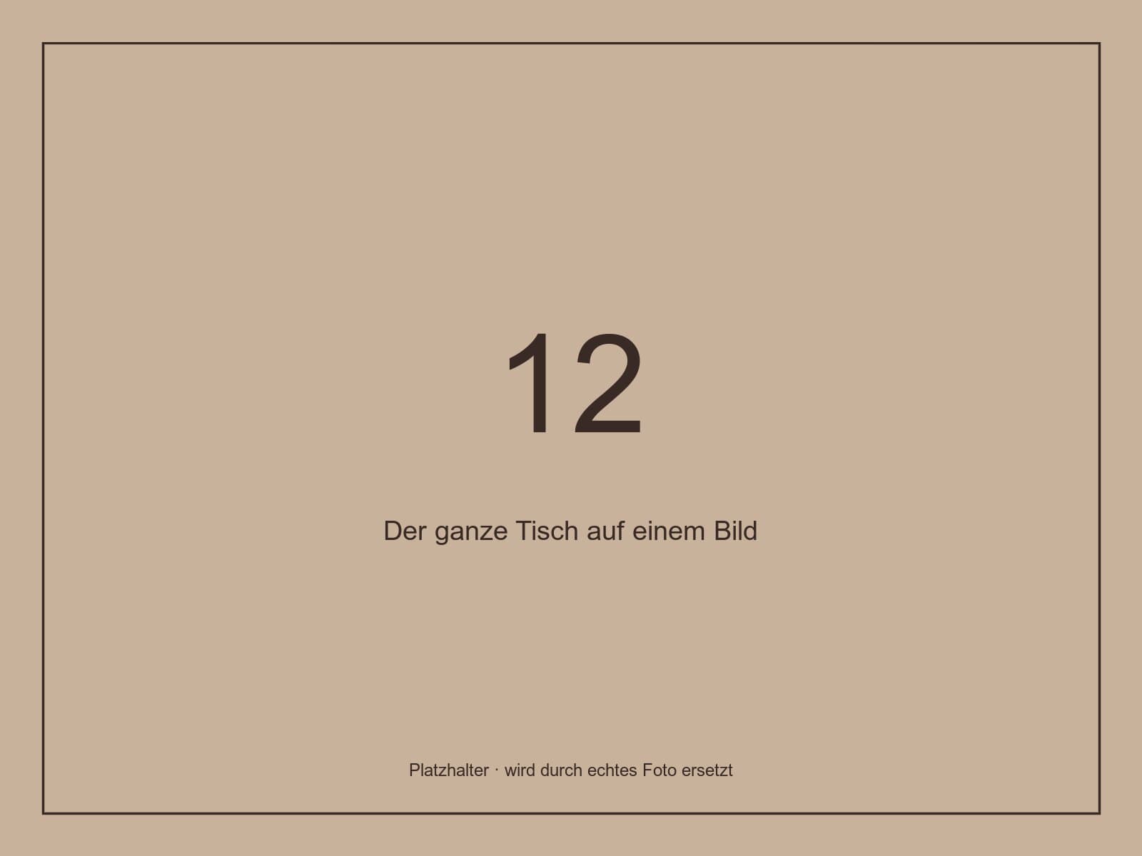 Gedeckter Tisch mit Tischkarte und QR-Code